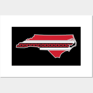 Carolina Hurricanes State Outline T-shirt Posters and Art